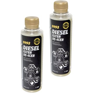 Enteiser Diesel Kraftstoff Additiv MANNOL 9992 2 x 250 ml