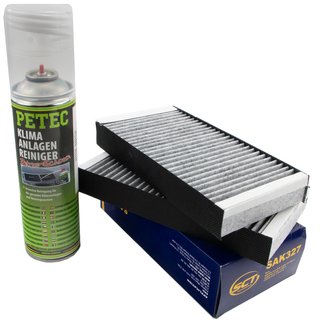 Cabin filter SCT SAK327 + cleaner air conditioning PETEC