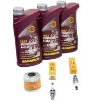 Maintenance Set oil 3L + oil filter + spark plugs