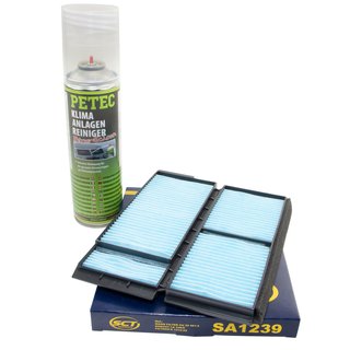 Cabin filter SCT SA1239 + cleaner air conditioning PETEC