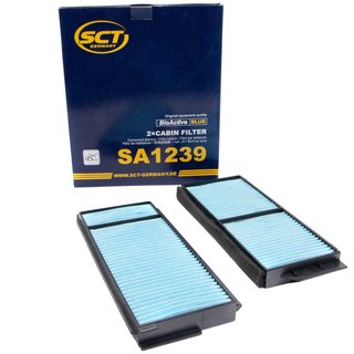 Cabin filter SCT SA1239 + cleaner air conditioning PETEC