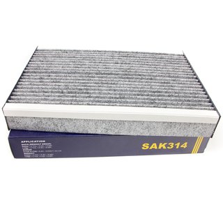 Cabin filter SCT SAK314 + cleaner air conditioning 520 ml MANNOL