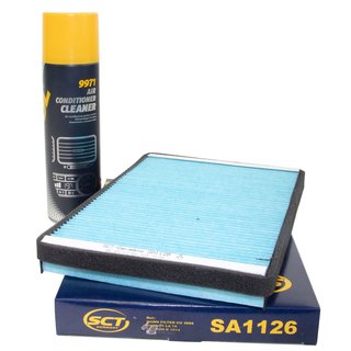 Cabin filter SCT SA1126 + cleaner air conditioning 520 ml MANNOL