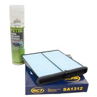 Cabin filter SCT SA1312 + cleaner air conditioning PETEC