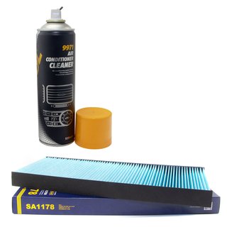 Cabin filter SCT SA1178 + cleaner air conditioning 520 ml MANNOL