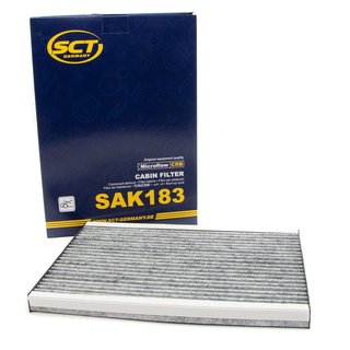 Cabin filter SCT SAK183 + cleaner air conditioning 520 ml MANNOL
