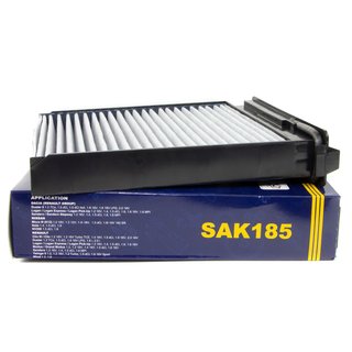 Innenraumfilter SAK185 + Klimaanlagen Reiniger 500 ml PETEC