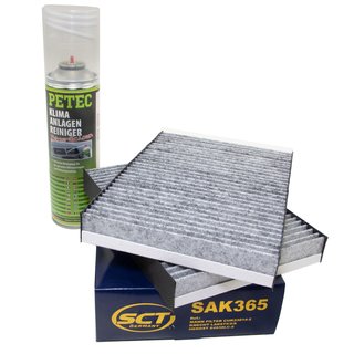 Cabin filter SCT SAK365 + cleaner air conditioning PETEC