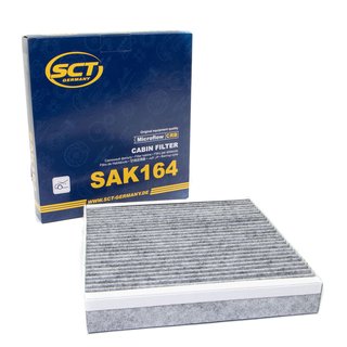 Cabin filter SCT SAK164 + cleaner air conditioning 520 ml MANNOL