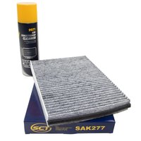 Cabin filter SCT SAK277 + cleaner air conditioning 520 ml...