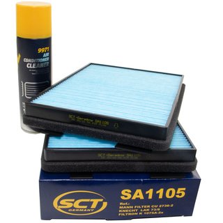 Cabin filter SCT SA1105 + cleaner air conditioning 520 ml MANNOL