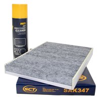 Cabin filter SCT SAK347 + cleaner air conditioning 520 ml...