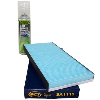 Cabin filter SCT SA1113 + cleaner air conditioning PETEC