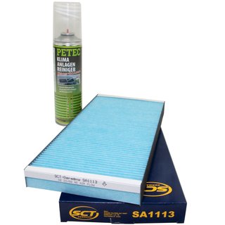 Cabin filter SCT SA1113 + cleaner air conditioning PETEC