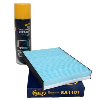 Cabin filter SCT SA1101 + cleaner air conditioning 520 ml MANNOL