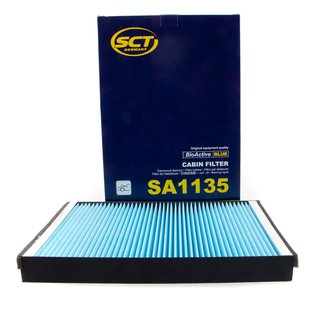 Cabin filter SCT SA1135 + cleaner air conditioning 520 ml MANNOL