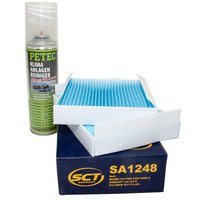Cabin filter SCT SA1248 + cleaner air conditioning PETEC