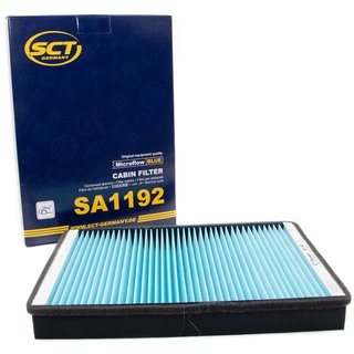 Cabin filter SCT SA1192 + cleaner air conditioning PETEC
