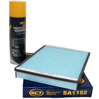 Cabin filter SCT SA1192 + cleaner air conditioning 520 ml MANNOL