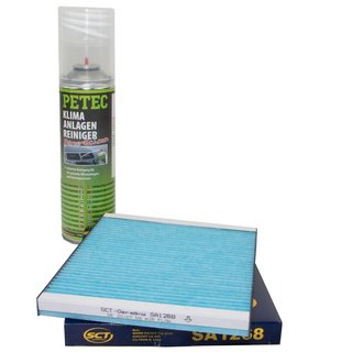 Cabin filter SCT SA1268 + cleaner air conditioning PETEC