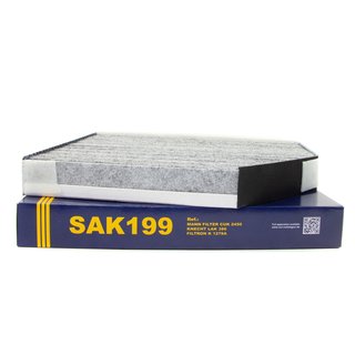 Cabin filter SCT SAK199 + cleaner air conditioning 520 ml MANNOL