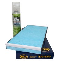 Cabin filter SCT SA1203 + cleaner air conditioning PETEC