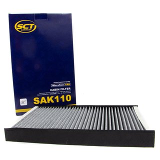 Cabin filter SCT SAK110 + cleaner air conditioning 520 ml MANNOL