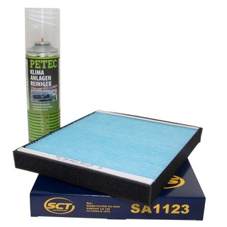 Cabin filter SCT SA1123 + cleaner air conditioning PETEC
