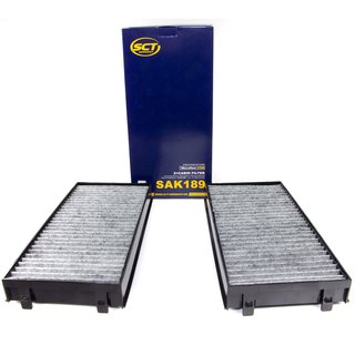 Innenraumfilter SAK189 + Klimaanlagen Reiniger 500 ml PETEC