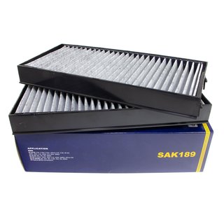Cabin filter SCT SAK189 + cleaner air conditioning 520 ml MANNOL