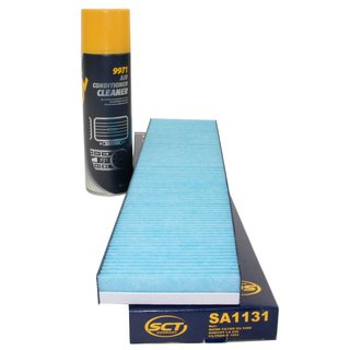 Cabin filter SCT SA1131 + cleaner air conditioning 520 ml MANNOL