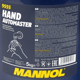 Handwaschpaste Hand Waschpaste Reiniger Mannol 9555 4 X 5 kg
