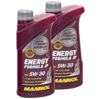 Engineoil Engine oil MANNOL 5W30 Energy Formula JP API SN 2 X 1 liters