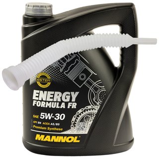 Engineoil Engine Oil MANNOL 5W30 API SN 5 liters with spout
