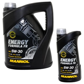 Engineoil Engine Oil MANNOL 5W30 API SN 5 liters + 1 Liter