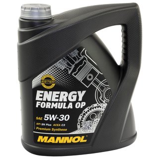 Engineoil Engine Oil MANNOL 5W30 OP API SN Plus 3 X 4 liters