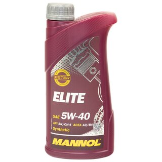 Engineoil Engine oil MANNOL ELITE 5W40 API SN / CH-4 1 liters