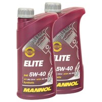 Motorl Motor l MANNOL ELITE 5W40 API SN / CH-4 2 X 1 Liter