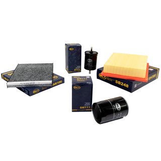 Inspectionpackage SCT Fuelfilter + Airfilter + Cabinfilter + Oilfilter