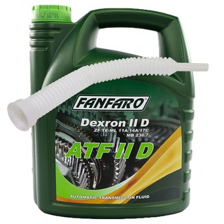 Getriebel Getriebe l FANFARO ATF IID Automatik 4 Liter mit Ausgieer