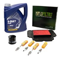 Maintenance Set oil 4L air filter + oil filter + spark plugs