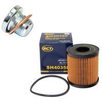 Oilfilter Oil filter engine SH 4035 P + Oildrainplug 45618