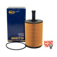 Oilfilter Oil filter engine SH 4771 P + Oildrainplug 48871