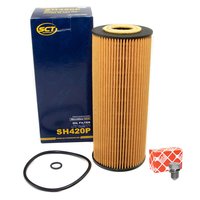 Oilfilter Oil filter engine SH 420 P + Oildrainplug 48871
