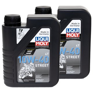 Engineoil Engine oil LIQUI MOLY Street 10W-40 2 X 1 liter