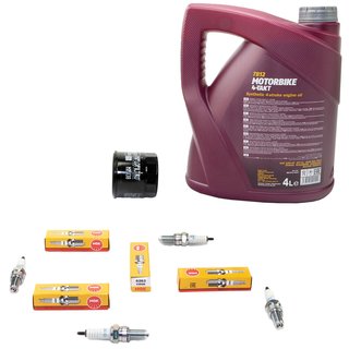 Maintenance Set oil 4L + oil filter + spark plugs