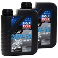 Engineoil Engine Oil LIQUI MOLY Street 20W-50 2 X 1 liter