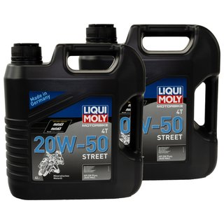 Engineoil Engine Oil LIQUI MOLY Street 20W-50 2 X 4 liters