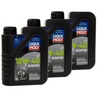 Engineoil Engine Oil LIQUI MOLY Scooter 10W-40 3 X 1 liters