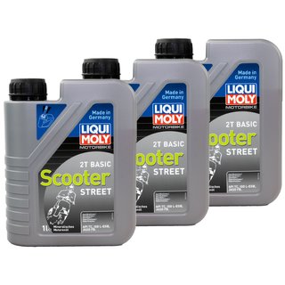 Engineoil Engine Oil LIQUI MOLY Basic Scooter 2T 3 X 1 liter